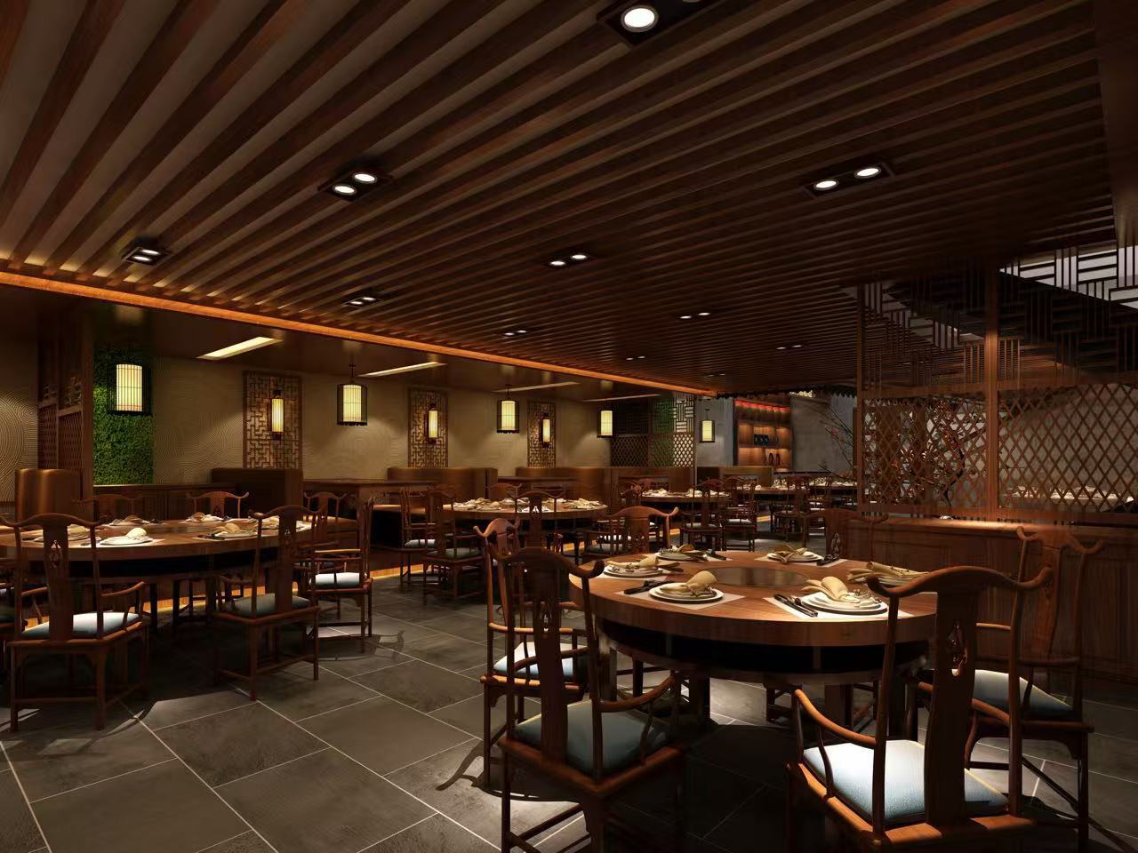 中式餐饮大厅